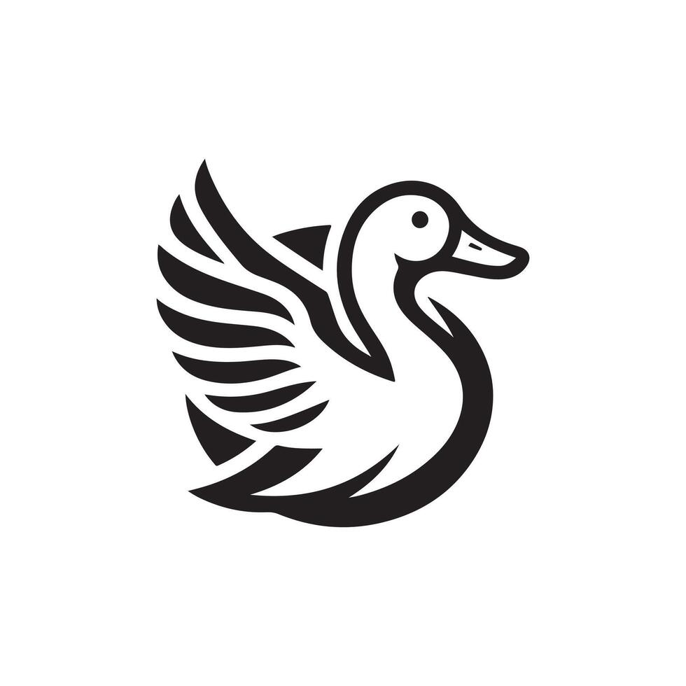 duck silhouettes, Lake Ducks Silhouette, Duck silhouettes, duck collection, various poses, black isolated figures vector