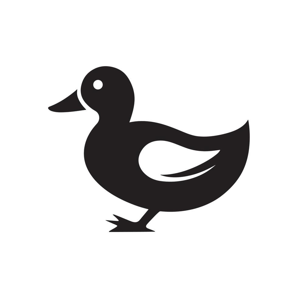 duck silhouettes, Lake Ducks Silhouette, Duck silhouettes, duck collection, various poses, black isolated figures vector
