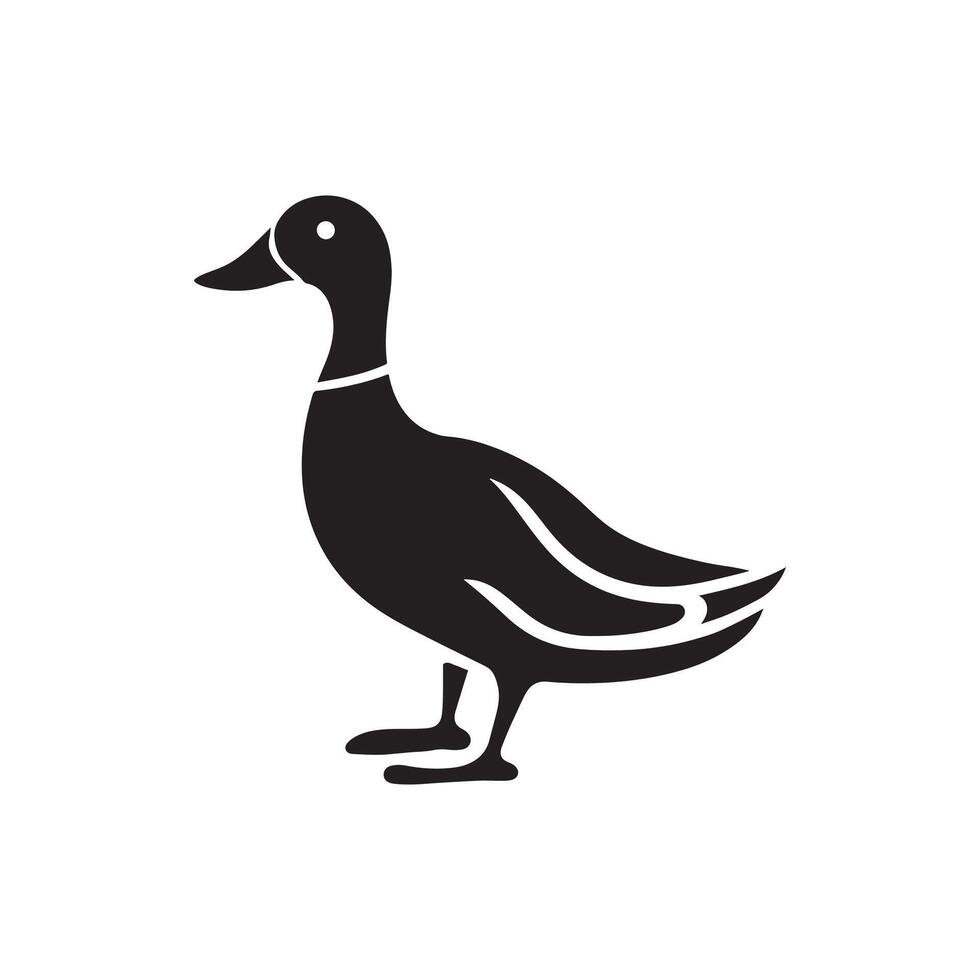duck silhouettes, Lake Ducks Silhouette, Duck silhouettes, duck collection, various poses, black isolated figures vector