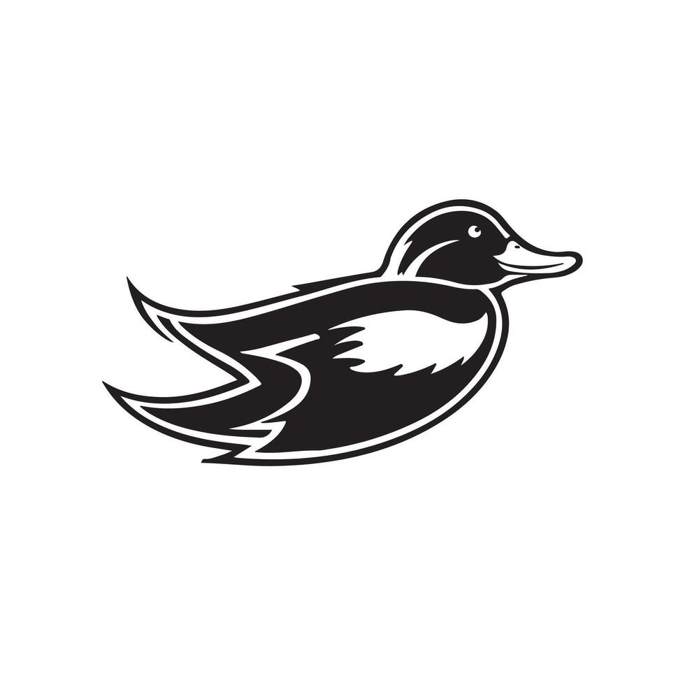 duck silhouettes, Lake Ducks Silhouette, Duck silhouettes, duck collection, various poses, black isolated figures vector