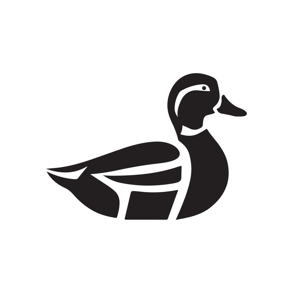 duck silhouettes, Lake Ducks Silhouette, Duck silhouettes, duck collection, various poses, black isolated figures vector