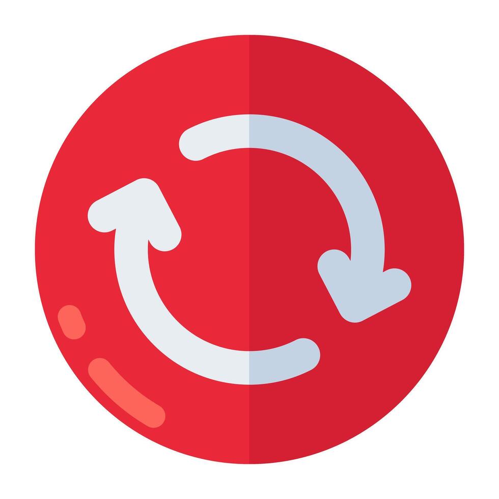 Modern design icon of sync arrows vector