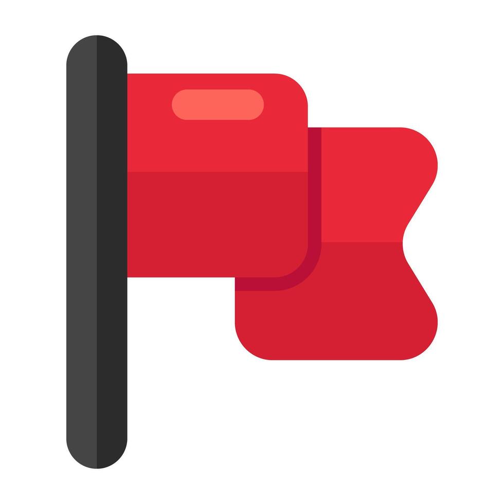 A unique design icon of flag vector
