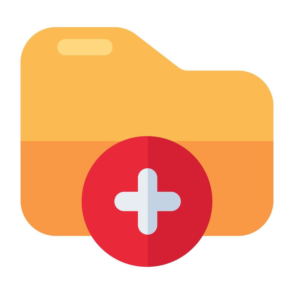 Perfect design icon of add folder vector