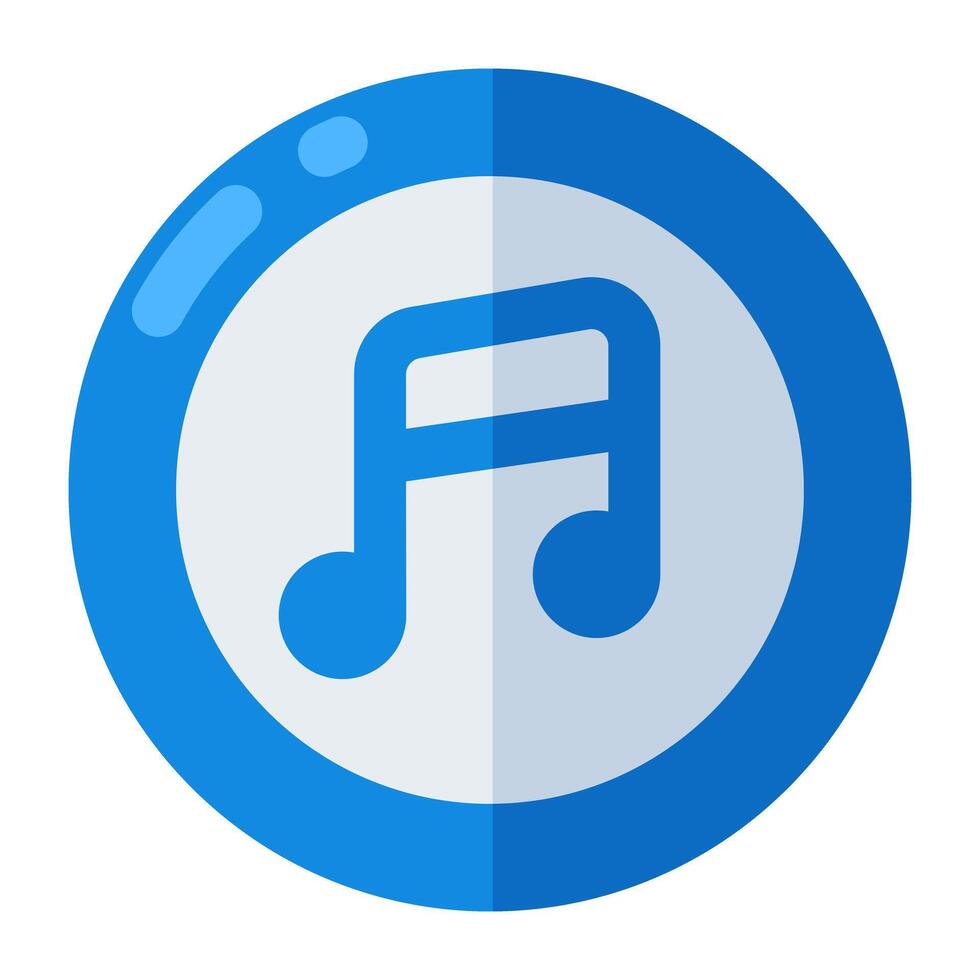 A premium download icon of music note vector