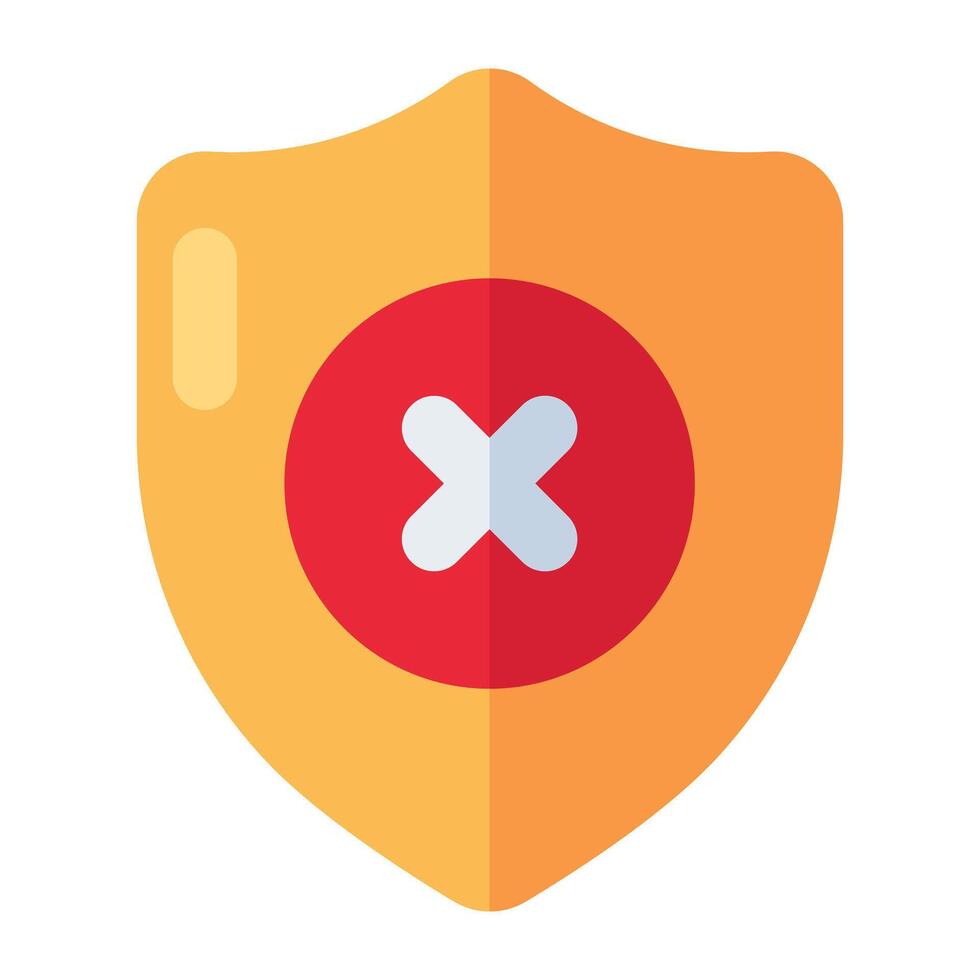 Perfect design icon of no security vector