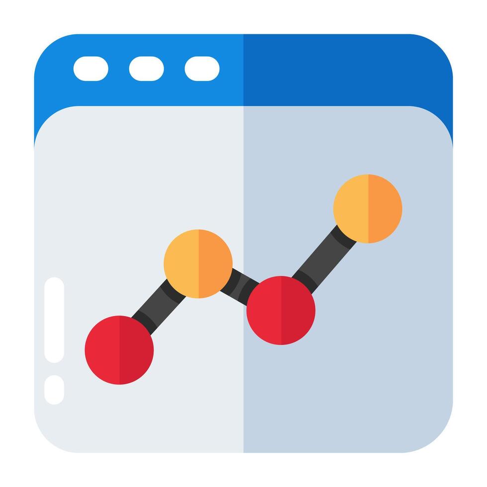Premium download icon of web statistics vector