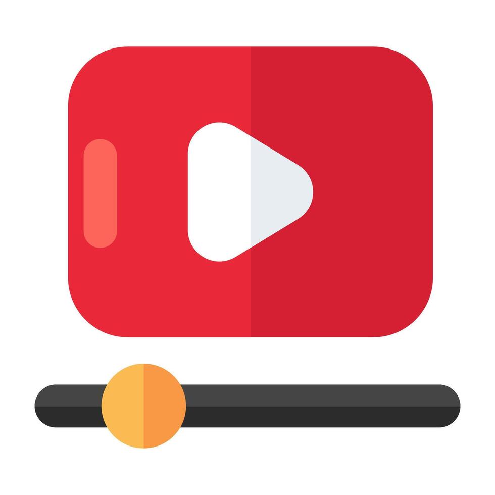 An editable icon of videos vector