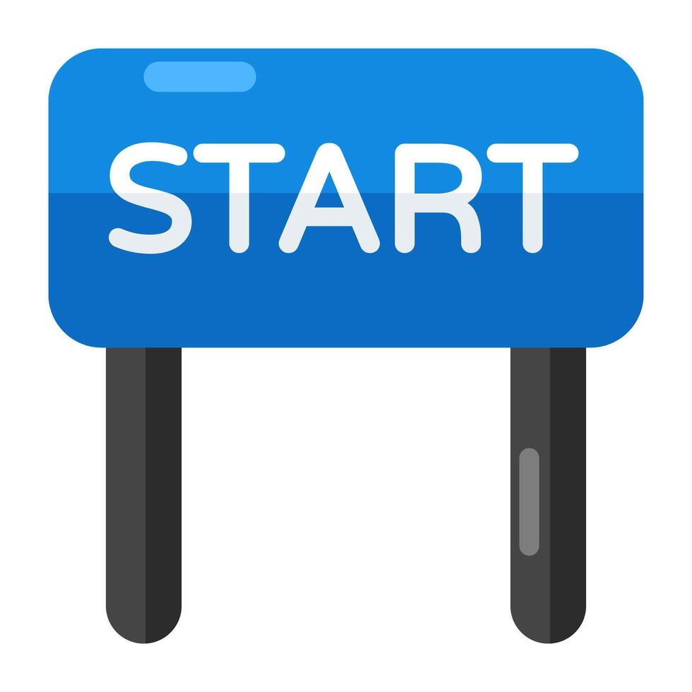Premium download icon of startline vector