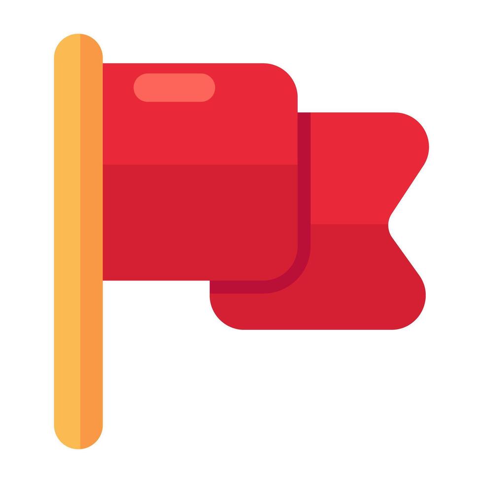 A unique design icon of flag vector