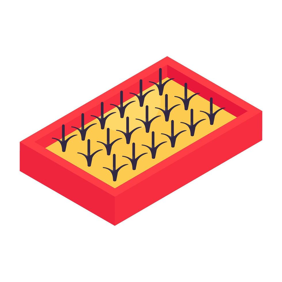 Flat design icon of plant vector