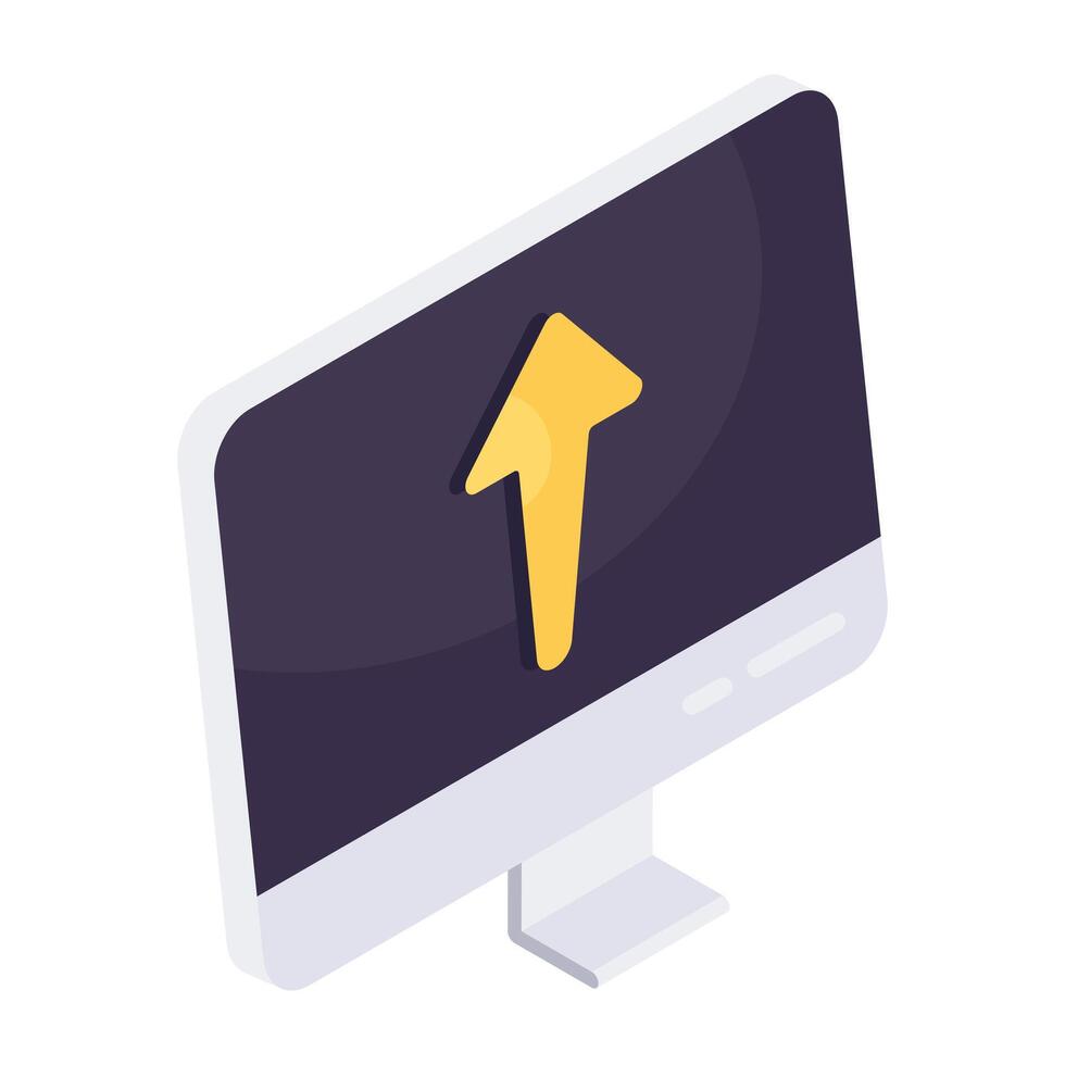 An icon design of system upload vector
