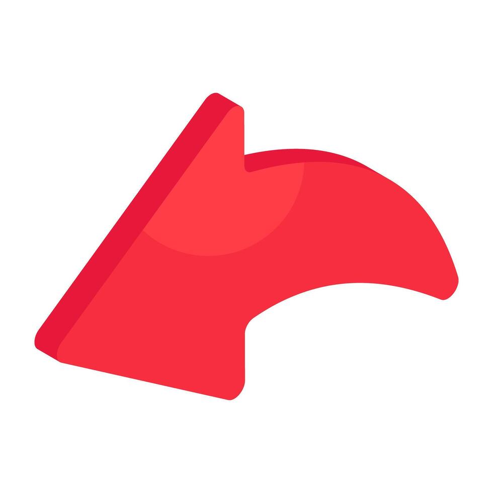 Modern style icon of left arrow vector