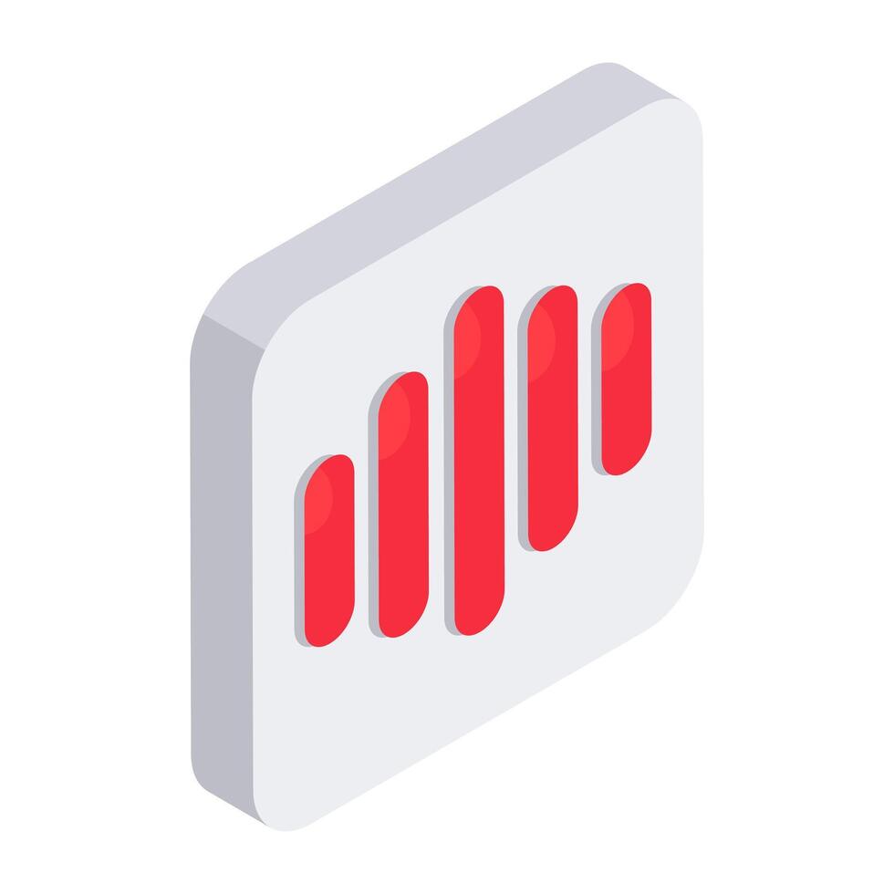 A colored design icon of audio signal vector