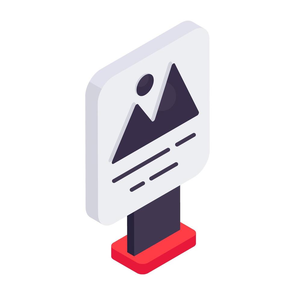 Modern design icon of painting board vector