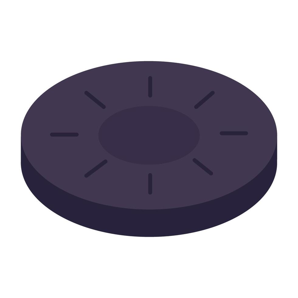 An icon design of sunlight vector