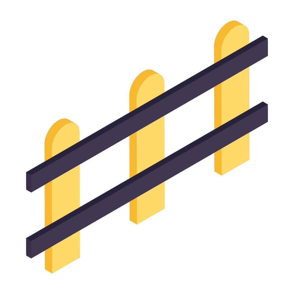 An icon design of fence vector