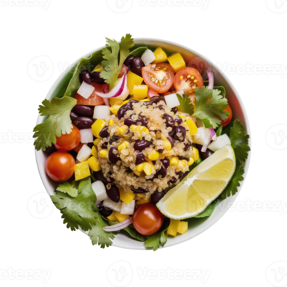 Isolated salad plate png