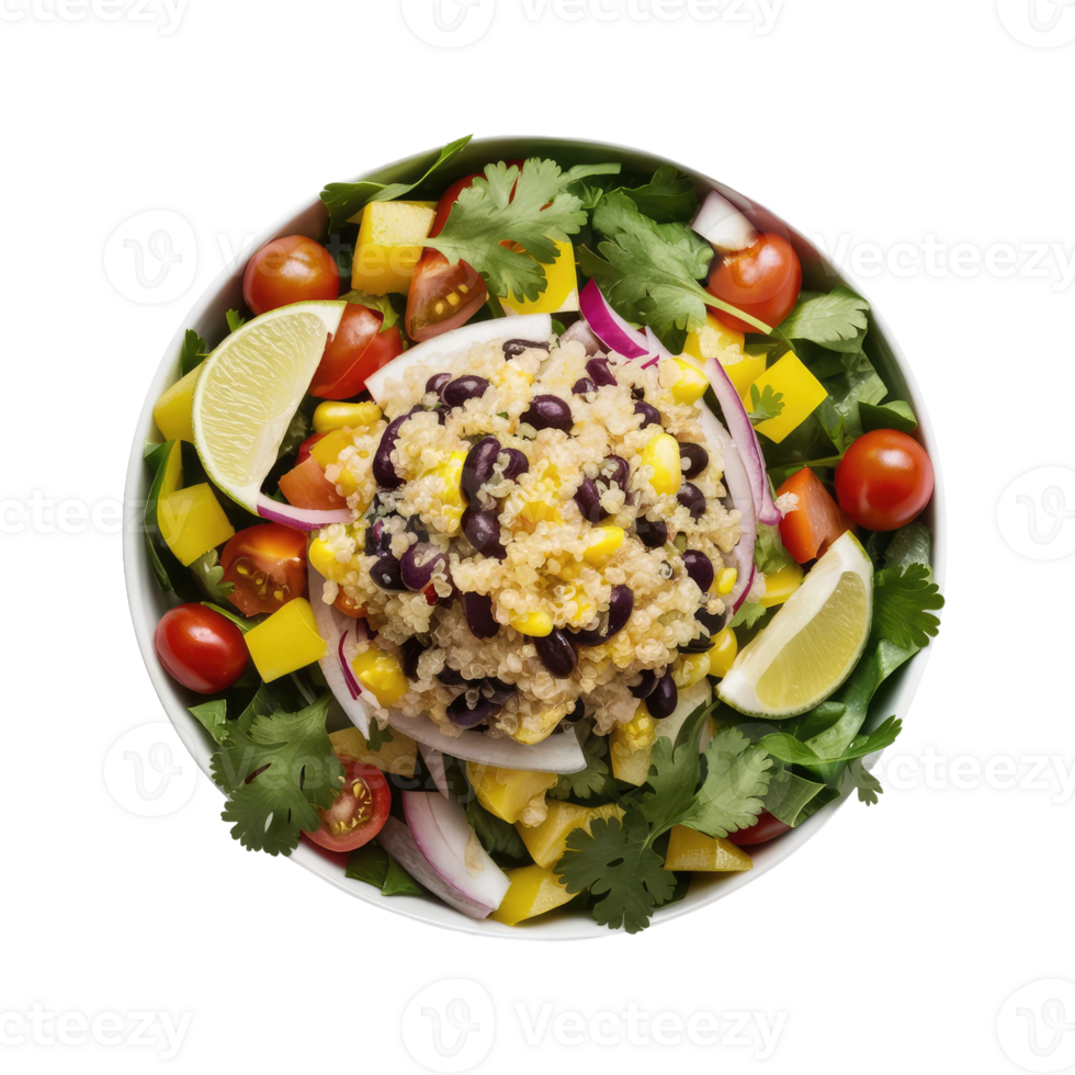 Isolated salad plate png