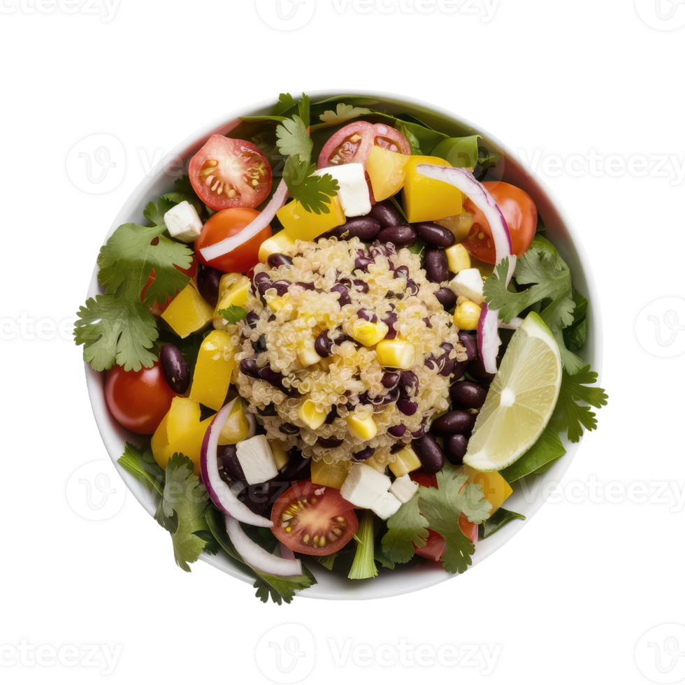 Isolated salad plate png