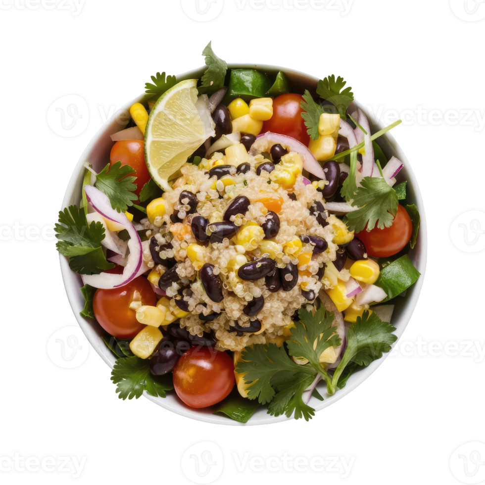 Isolated salad plate png