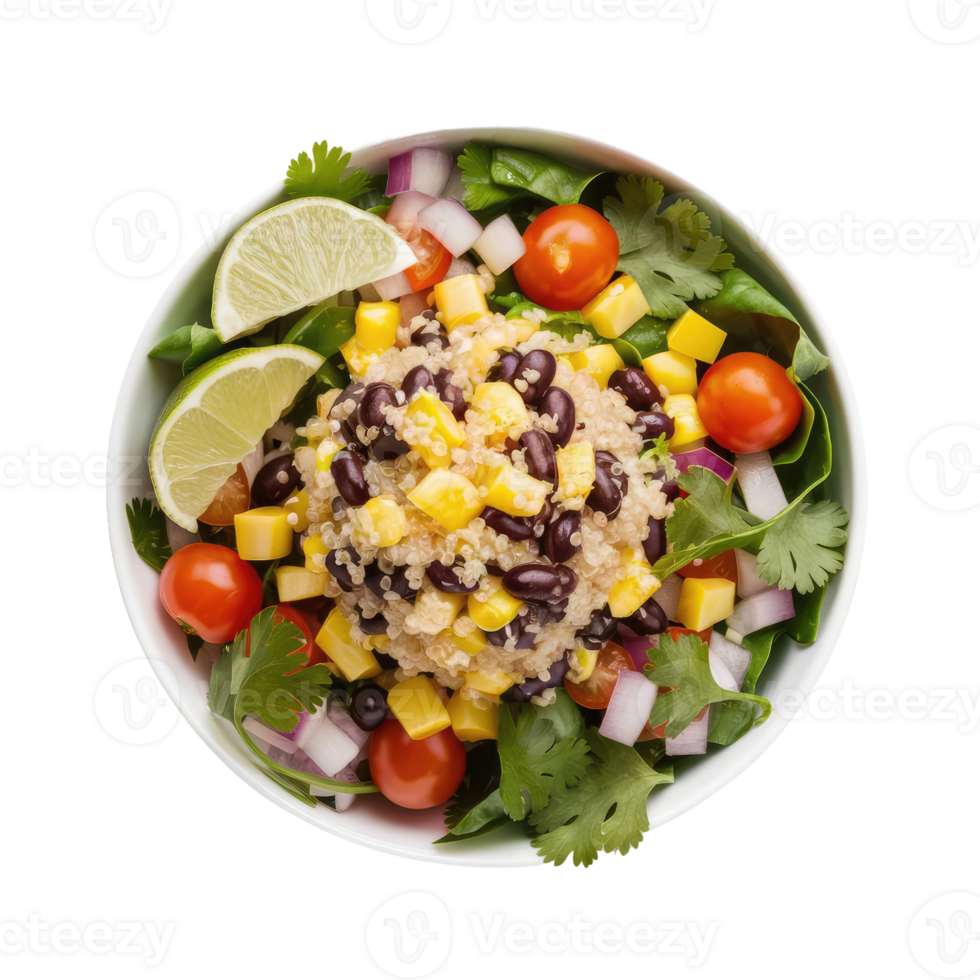 Isolated salad plate png
