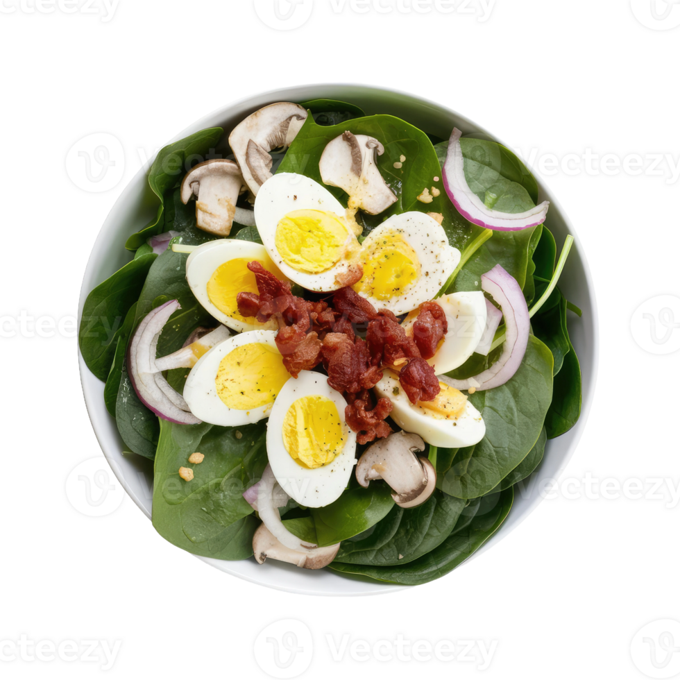 Isolated salad plate png