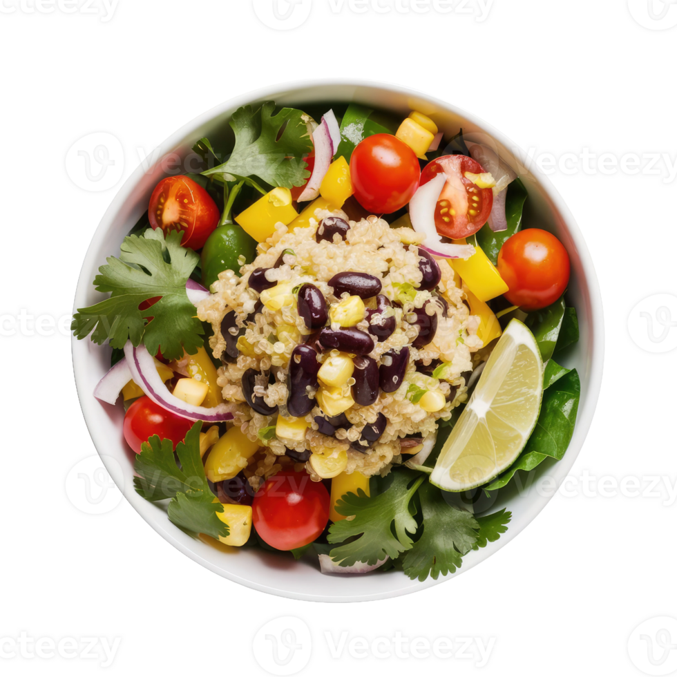 Isolated salad plate png