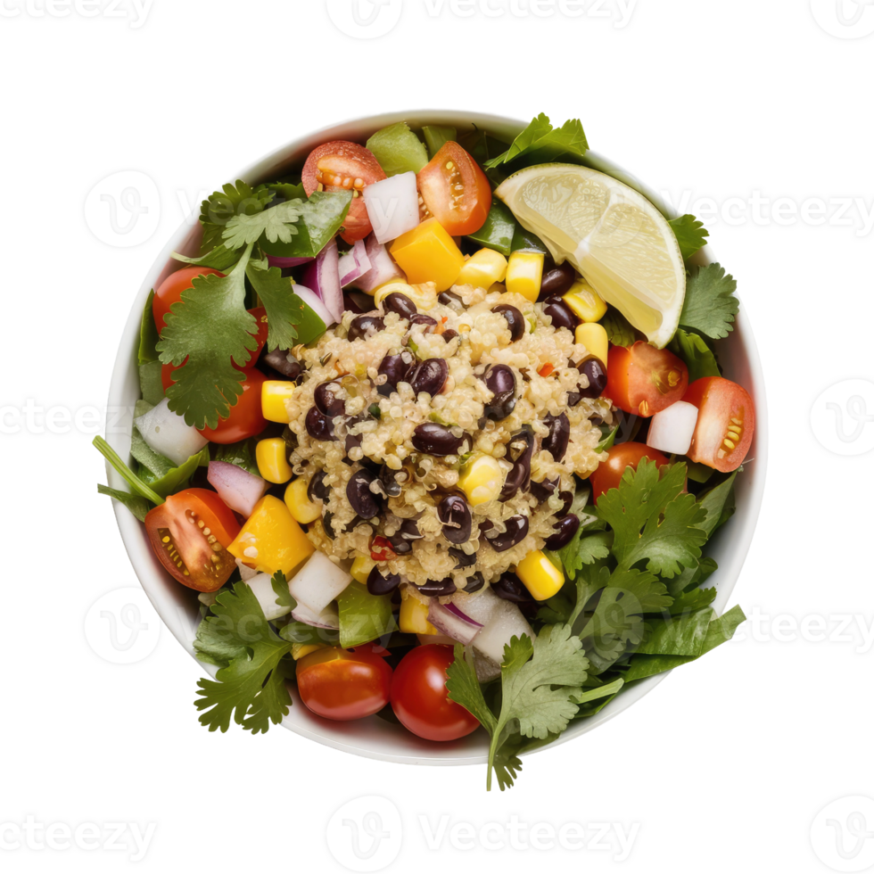 Isolated salad plate png