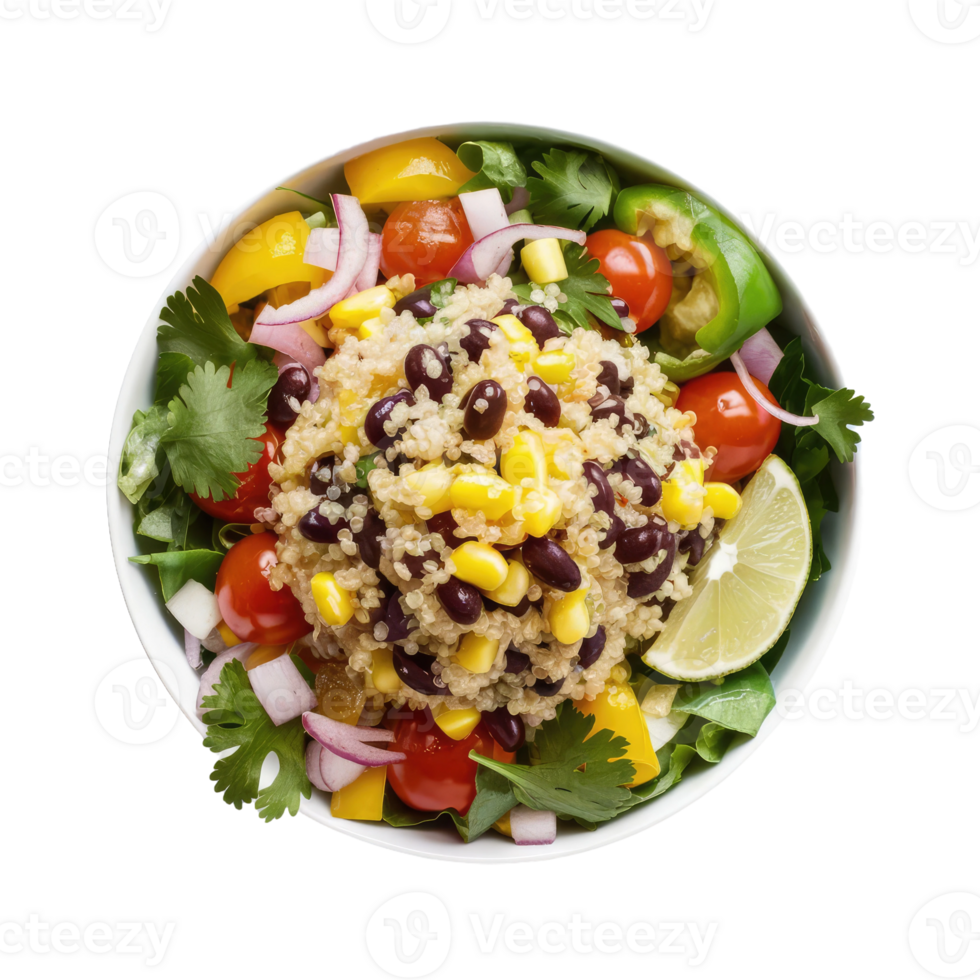 Isolated salad plate png