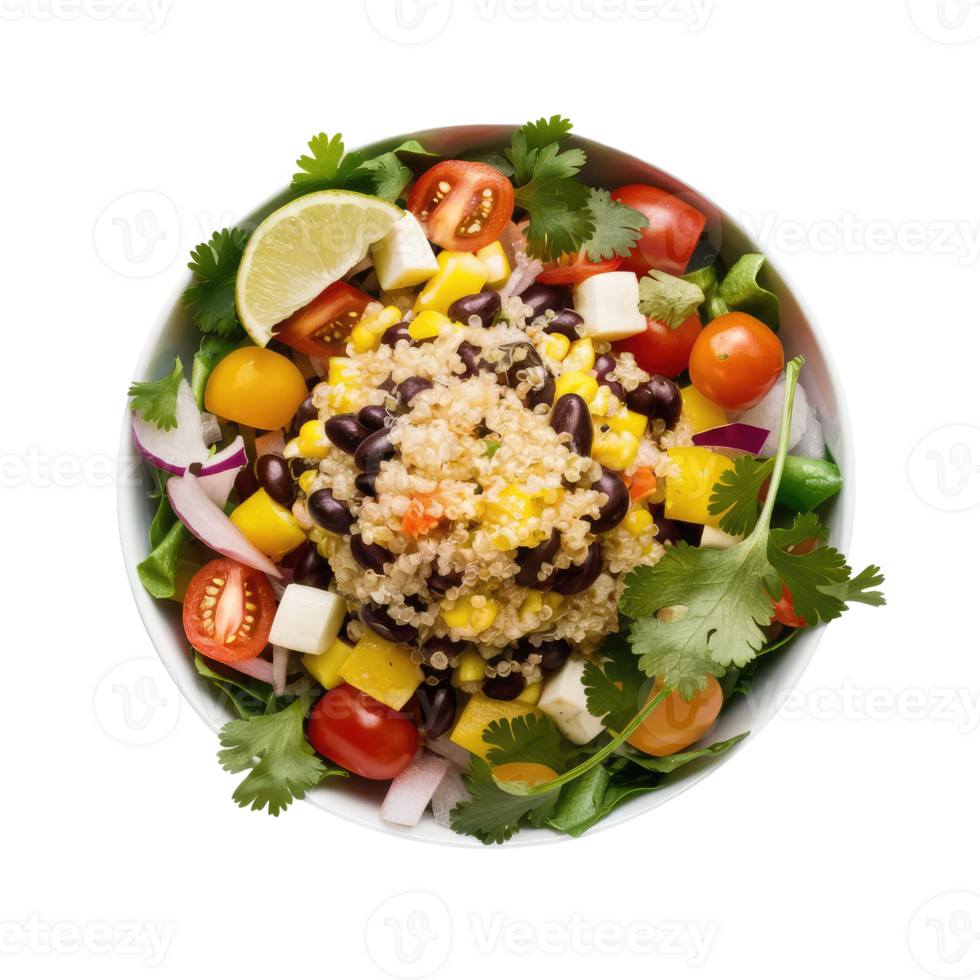 Isolated salad plate png