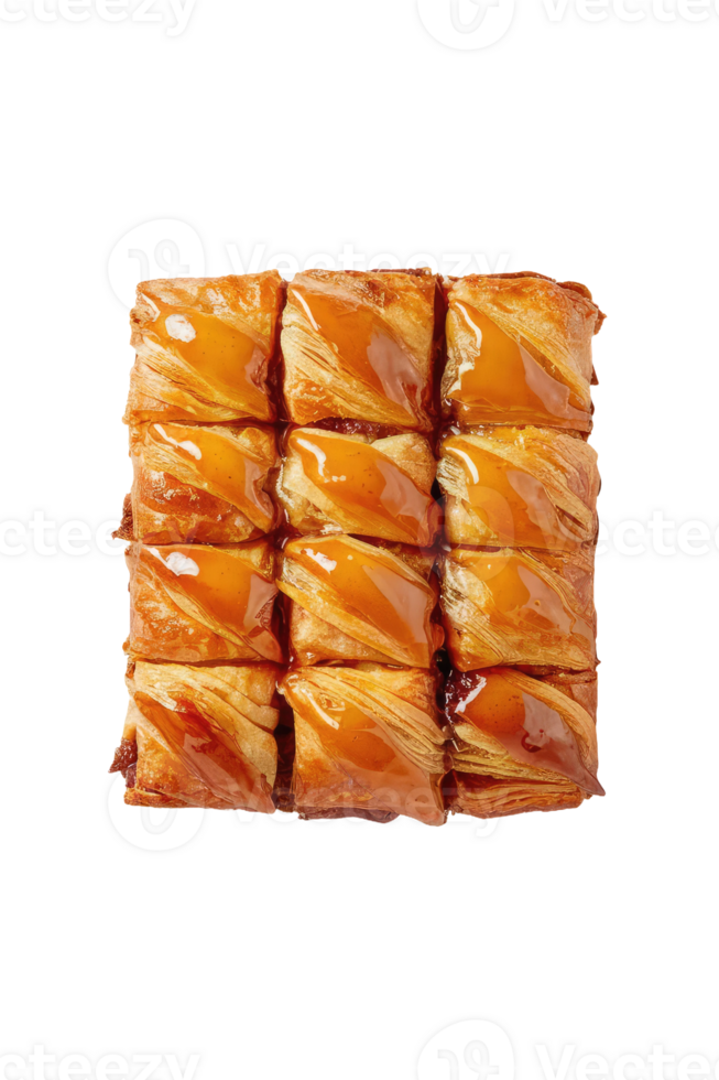 Golden Square of Baklava png