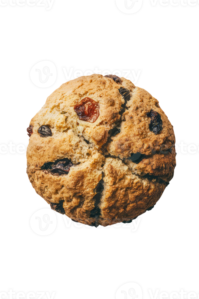 A Delicious Oatmeal Raisin Cookie with Cranberries and Blueberries png