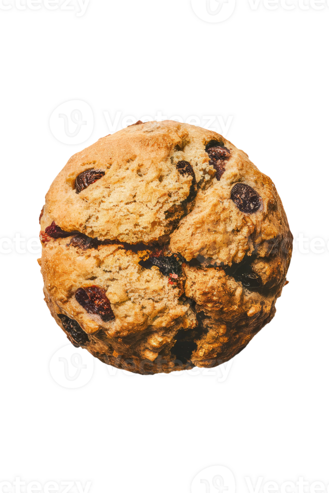 A Delicious Oatmeal Raisin Cookie with Cranberries and Blueberries png
