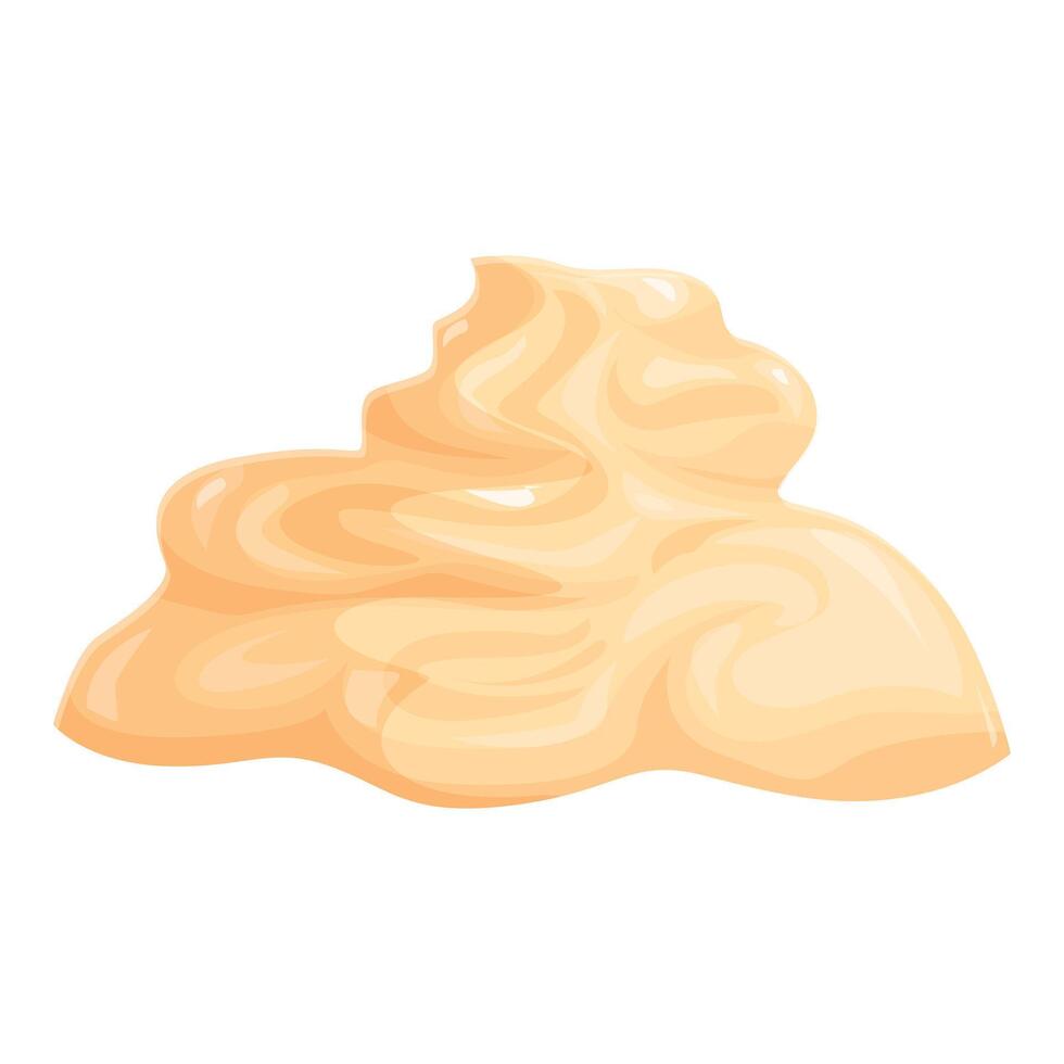 Mustard swirling on a white background vector