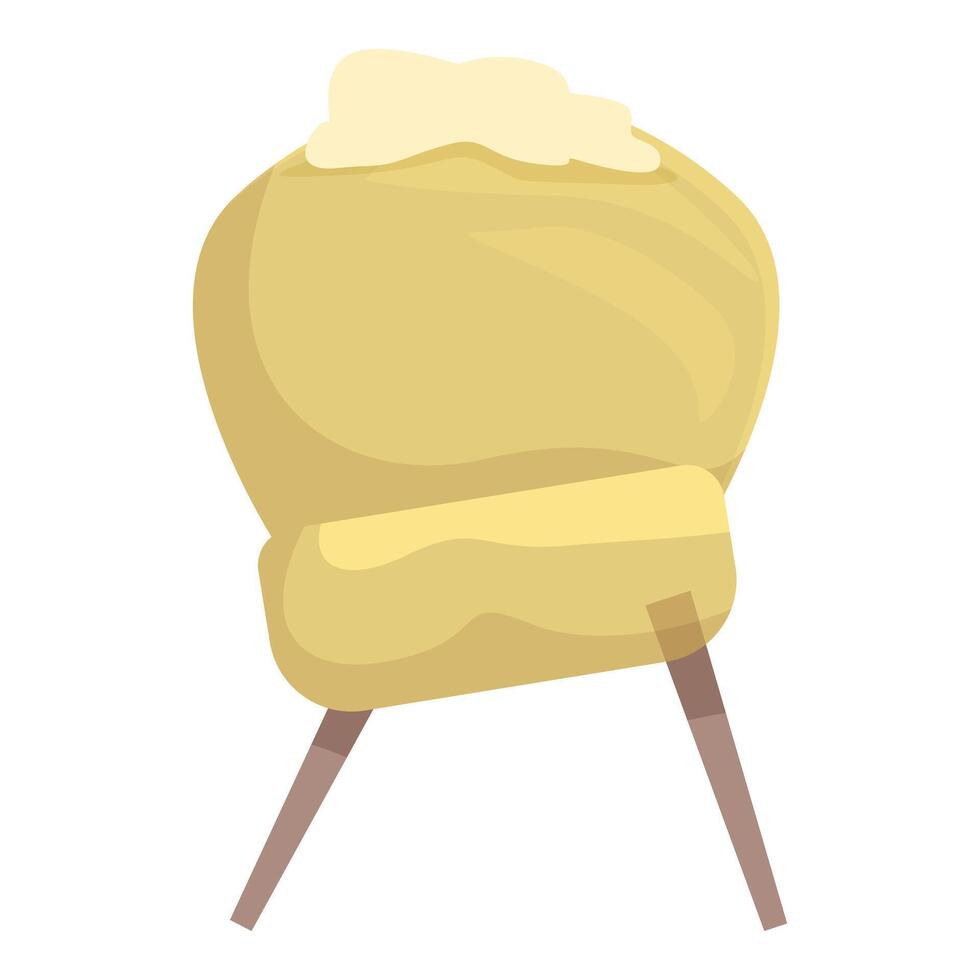 Empty cradle representing christmas nativity scene vector