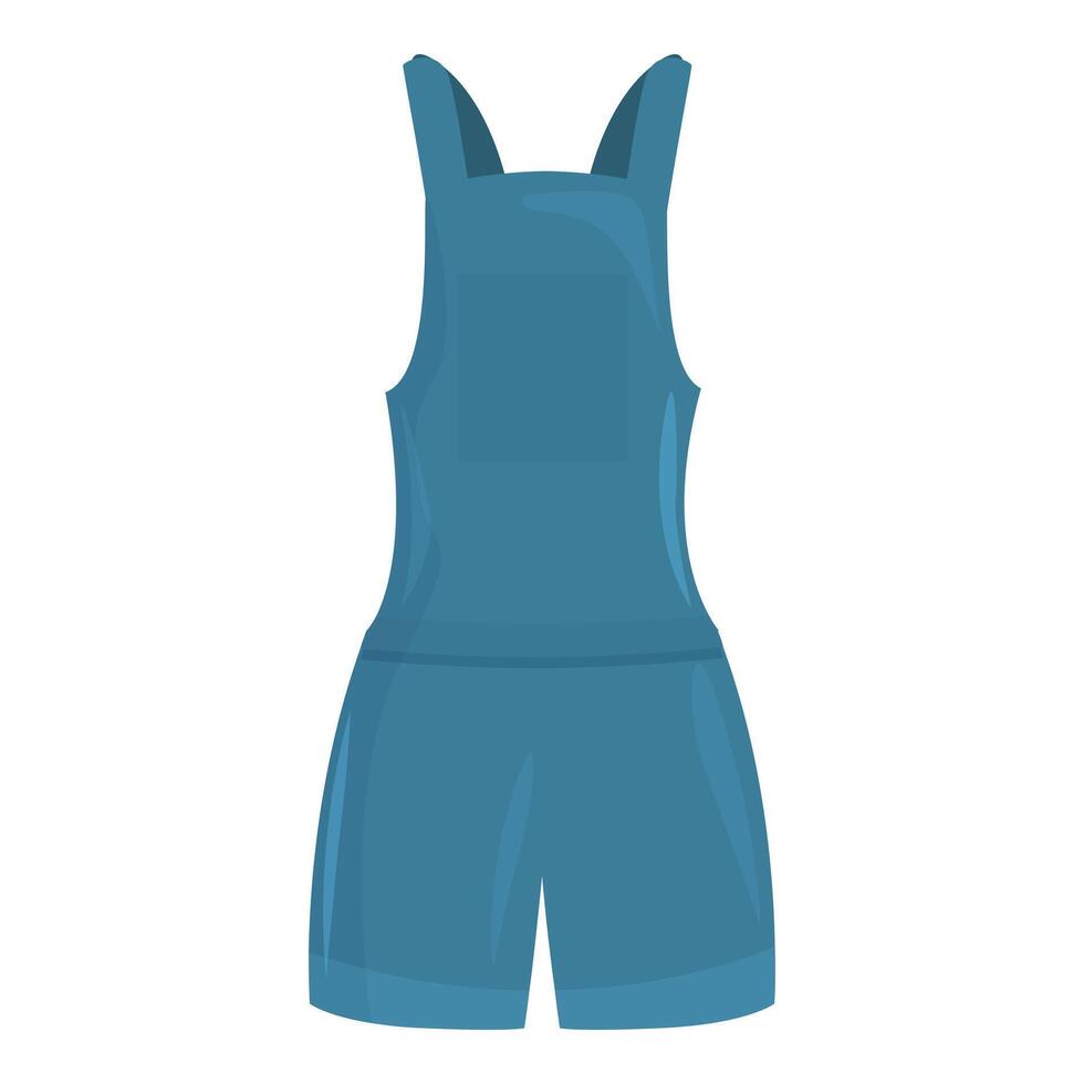 Blue denim overalls showing professional work wear fashion vector