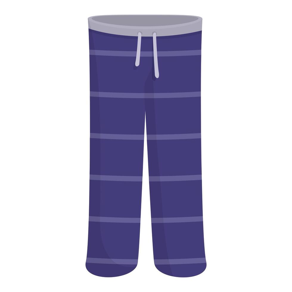 Blue striped sleep pants with drawstring for comfortable nightwear vector