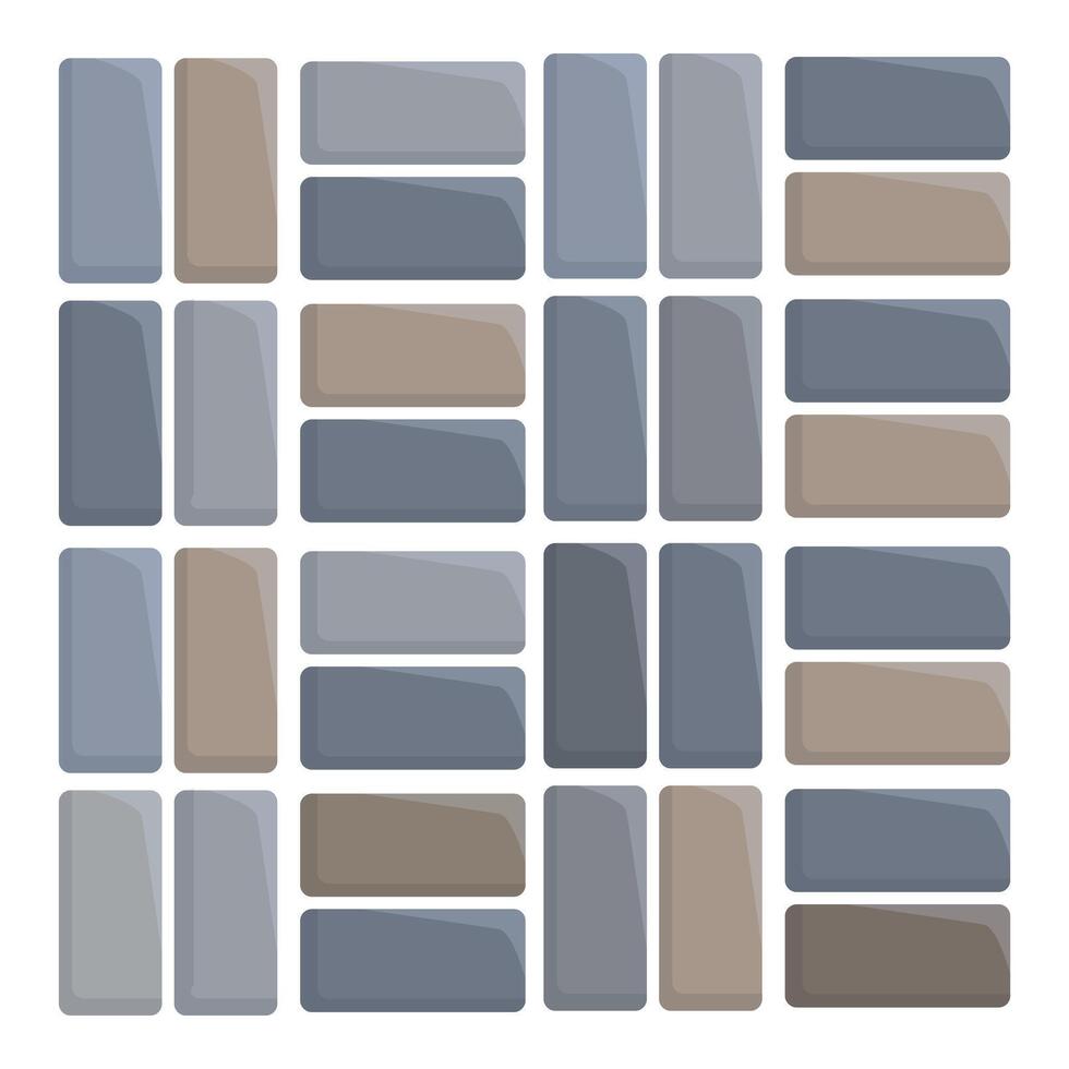 Seamless pattern of rectangular tiles forming geometric design vector