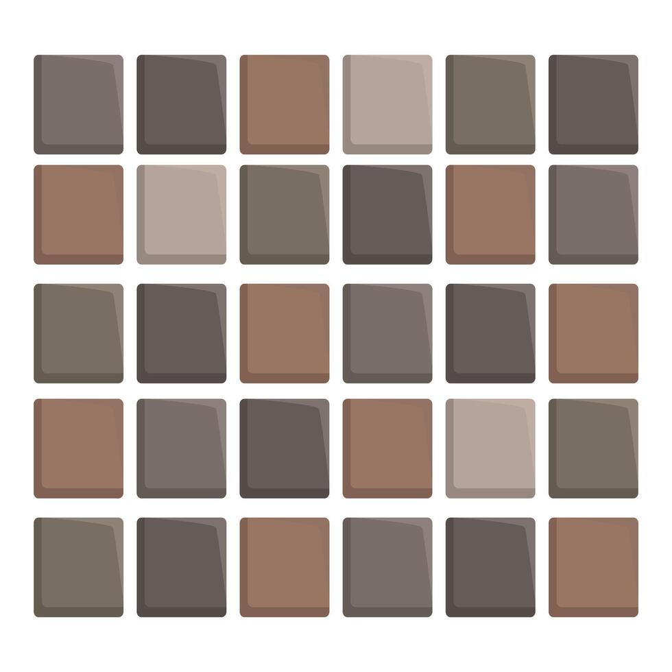 Square tiles forming a geometric pattern with brown shades vector