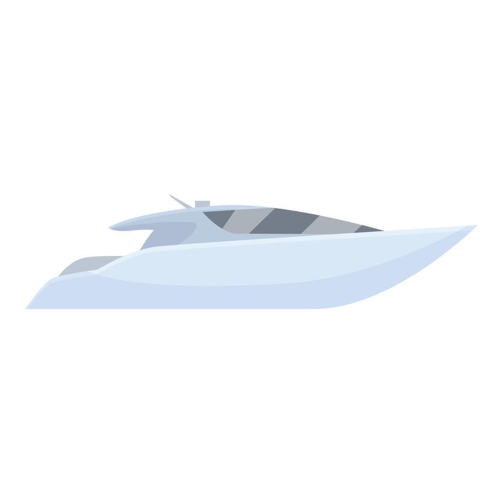 Modern yacht sailing on calm water illustration vector