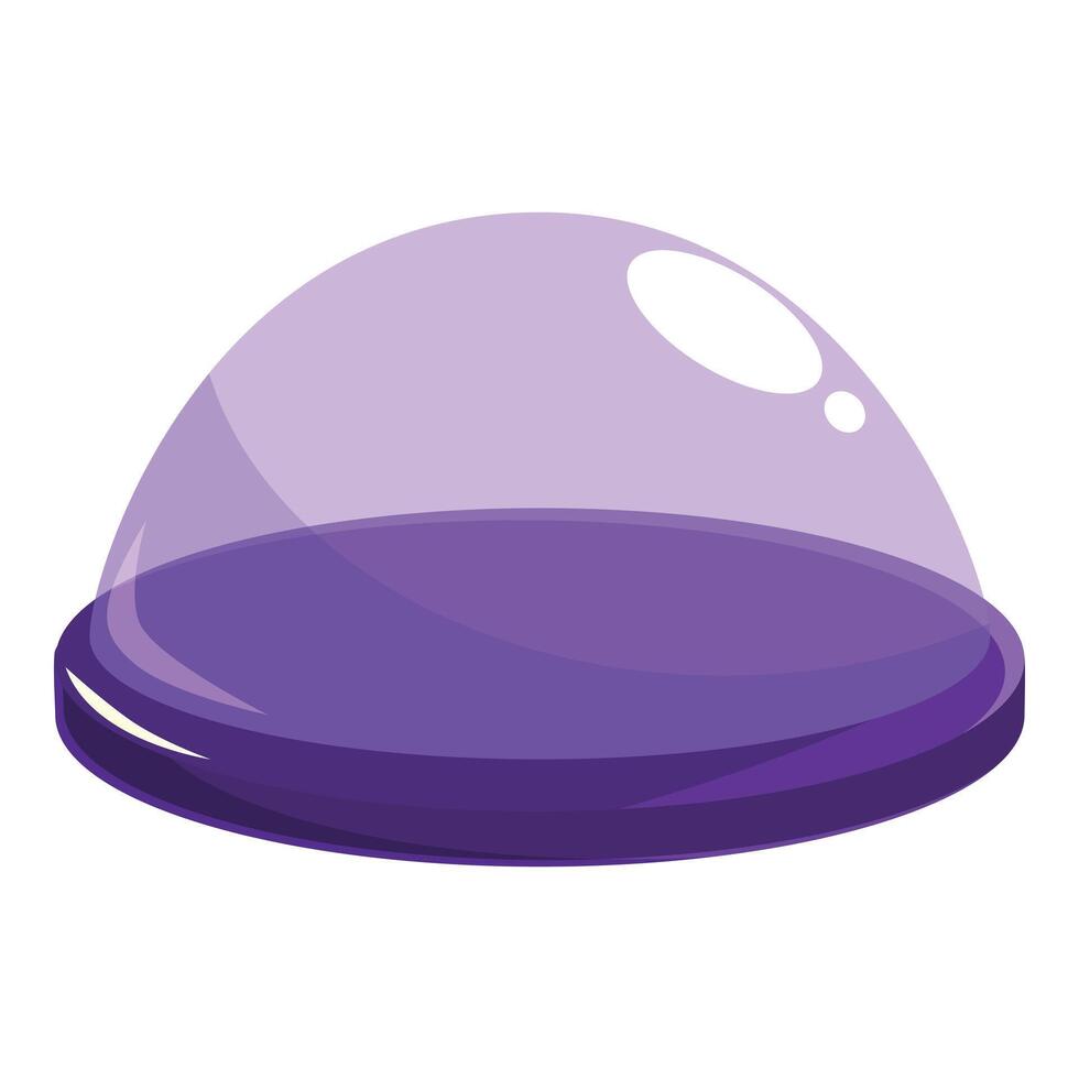 Purple force field dome protecting from attack vector
