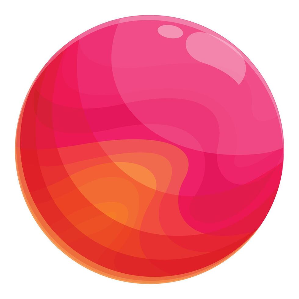 Abstract round shape with modern red and orange gradient vector