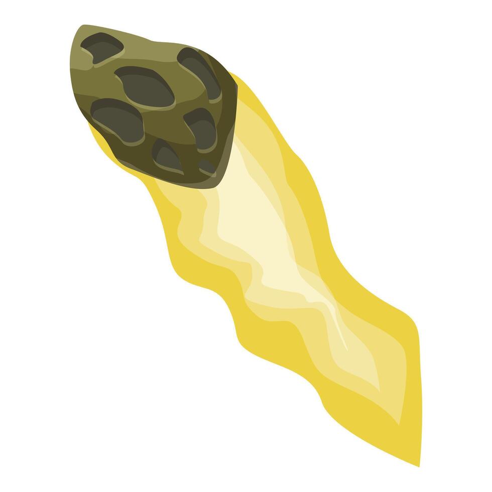 Stinkhorn mushroom growing in the forest with yellow slime vector