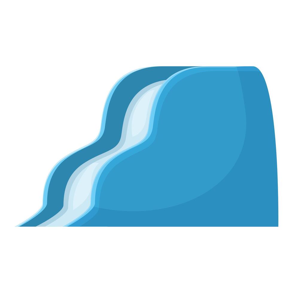 Aqua park water slide bringing joy and fun to kids vector