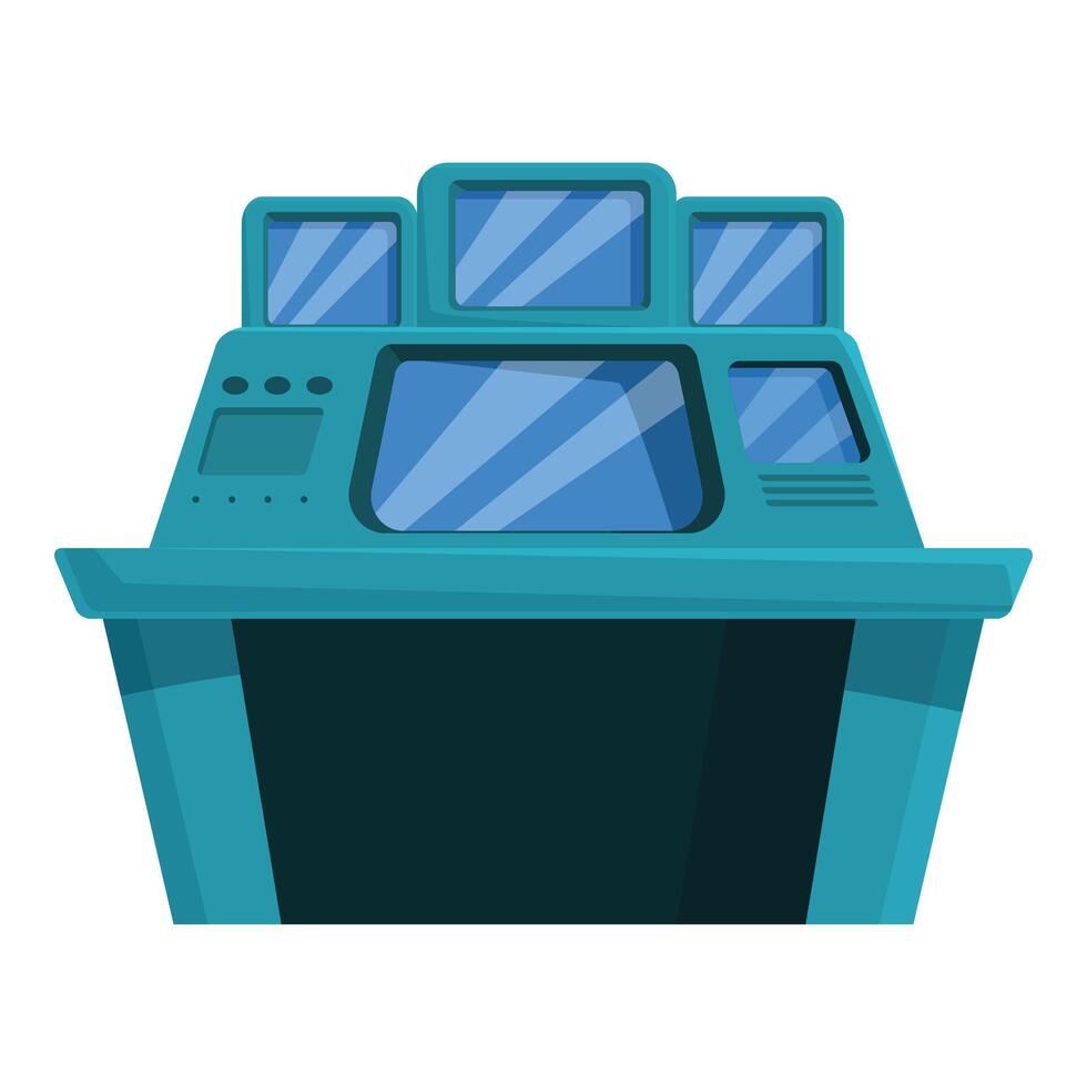 Futuristic control panel showing data on multiple screens 47564572