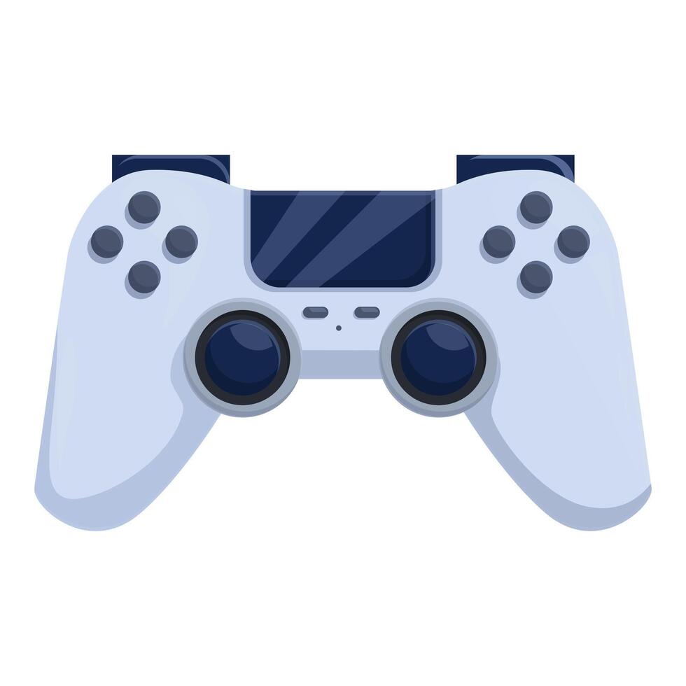 Modern wireless gamepad for playing games vector