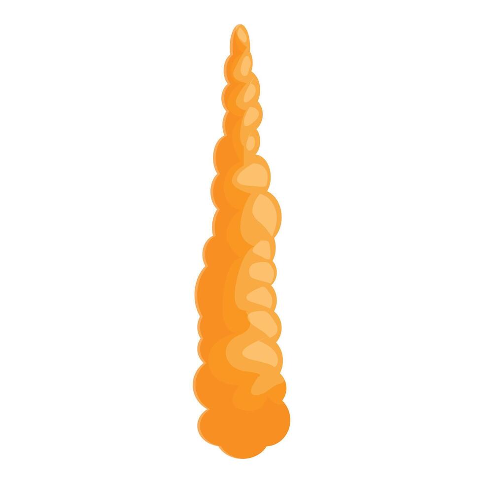 Long turmeric root isolated on white background vector