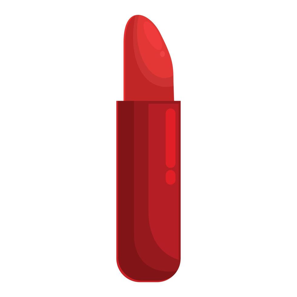 Red lipstick standing up adding a touch of color vector