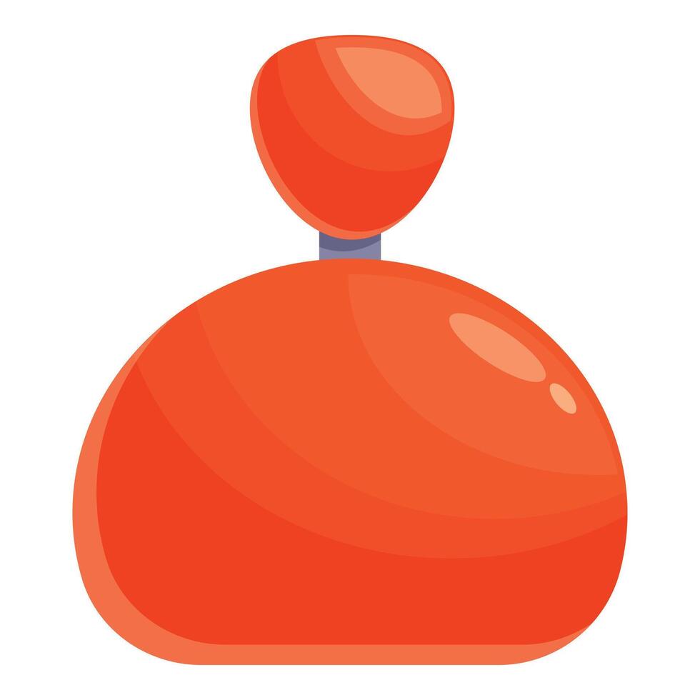 Red perfume bottle spreading pleasant aroma on white background vector
